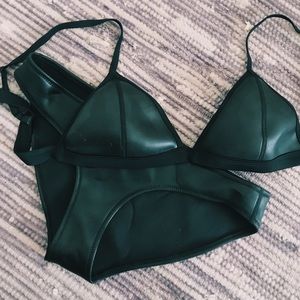 TRIANGL SWIMWEAR Black bikini Top and Bottom